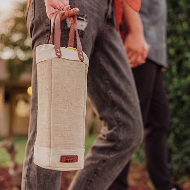 Legacy Pinot Jute Single Bottle Insulated Wine Bag