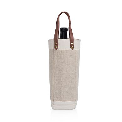 Legacy Pinot Jute Single Bottle Insulated Wine Bag
