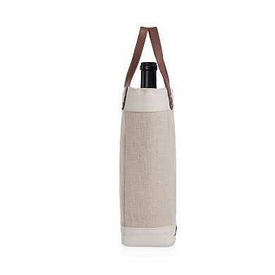 Legacy Pinot Jute Single Bottle Insulated Wine Bag