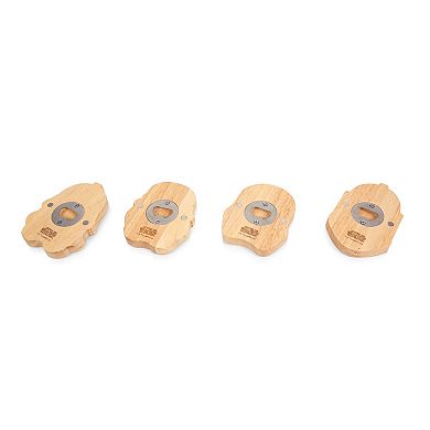 Legacy Star Wars Stormtrooper Coasters with Bottle Openers, Pack of 4