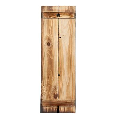 Storied Home Wood Wall Decor with Metal Feather