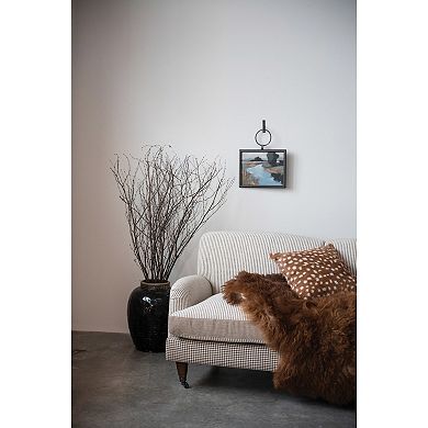 Storied Home Metal and Wood Framed Landscape Wall Art with Hanging Bracket