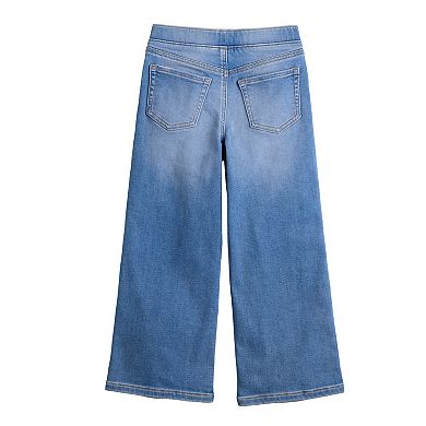 Girls 4-12 Jumping Beans® High Rise Pull-On Wide Leg Jeans