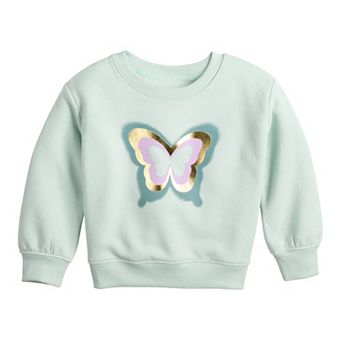 Baby & Toddler Girl Jumping Beans® Core Fleece Crew Sweatshirt