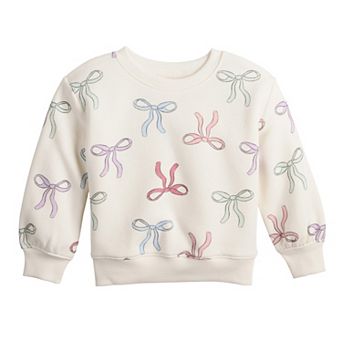 Baby & Toddler Girl Jumping Beans® Core Fleece Crew Sweatshirt
