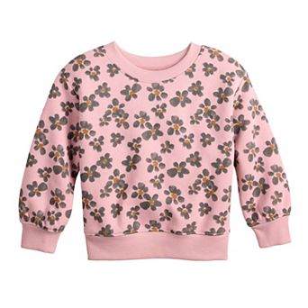 Baby & Toddler Girl Jumping Beans® Core Fleece Crew Sweatshirt