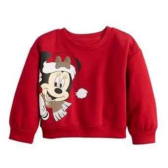 Baby & Toddler Girl Jumping Beans® Disney's Mickey Mouse & Friends Embellished Crewneck Sweatshirt