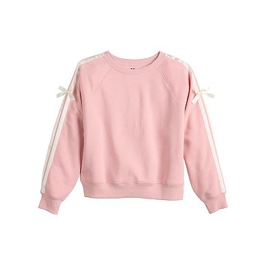 Girls 6-20 SO® Ribbon Trim Sweatshirt in Regular & Plus Size