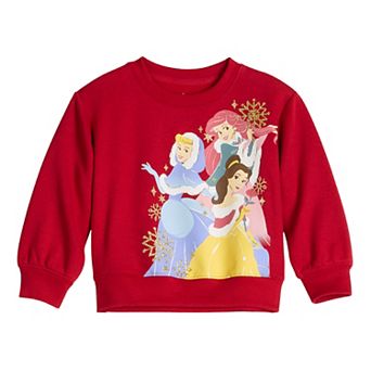 Baby & Toddler Girl Jumping Beans® Disney Princess Cinderella, Belle & Ariel Graphic Crewneck Sweatshirt