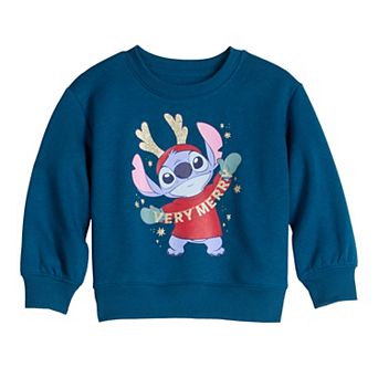 Baby & Toddler Girl Jumping Beans® Disney's Lilo & Stitch Holiday Graphic Crewneck Sweatshirt