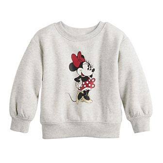 Baby & Toddler Girl Jumping Beans® Disney's Minnie Mouse Core Fleece Crewneck Sweatshirt