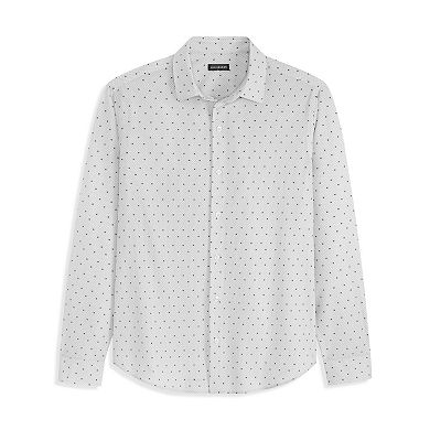 Men's Van Heusen All Way Stretch Long Sleeve Diamond Dot Print Shirt