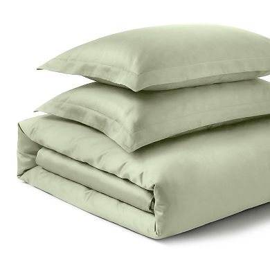 SUPERIOR 700 Thread Count Egyptian Cotton Solid Duvet Cover Set