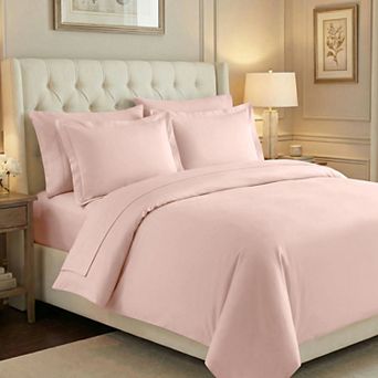 SUPERIOR 700 Thread Count Egyptian Cotton Solid Duvet Cover Set