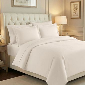 SUPERIOR 700 Thread Count Egyptian Cotton Solid Duvet Cover Set