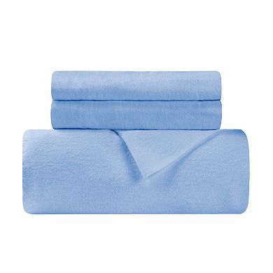 SUPERIOR Cotton Flannel Solid Duvet Cover Set