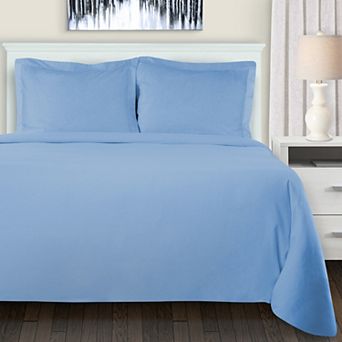 SUPERIOR Cotton Flannel Solid Duvet Cover Set
