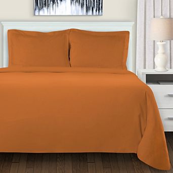 SUPERIOR Cotton Flannel Solid Duvet Cover Set