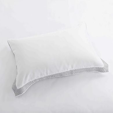 SUPERIOR Glenmont Cotton Embroidered Border Duvet Cover Set
