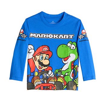 Baby & Toddler Boy Jumping Beans® Mario Kart Super Mario And Yoshi Racing Long Sleeve Graphic Tee
