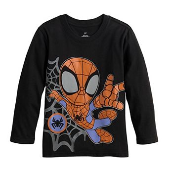 Baby & Toddler Boy Jumping Beans® Marvel Spider-Man Spidey In Action Long Sleeve Graphic Tee