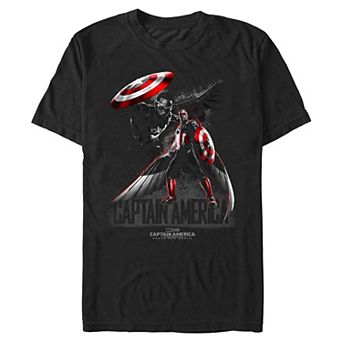 Big & Tall Marvel Captain America Brave New World Poster Graphic Tee