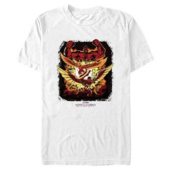 Big & Tall Marvel Captain America Brave New World Explosion Poster Graphic Tee