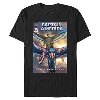 Big & Tall Marvel Captain America Brave New World Captain And Falcon Graphic Tee