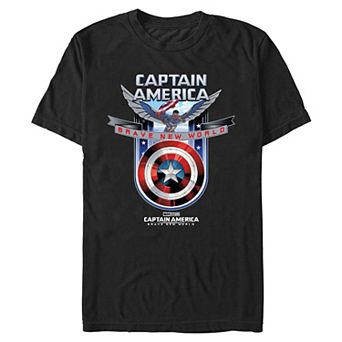 Big & Tall Marvel Captain America Brave New World New Captain Graphic Tee