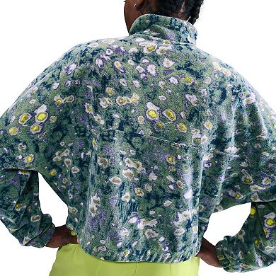Women's Nike Polar Allover Print Oversized Half-Zip Pullover Top