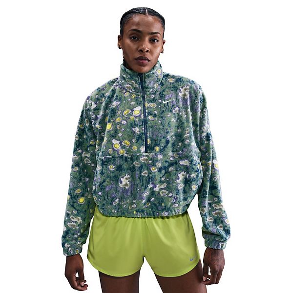 ヒロ Women's Nike Polar Allover Print Oversized Half-Zip Pullover Top