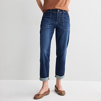 Women's Sonoma Goods For Life® Mid-Rise Relaxed Boyfriend Jeans