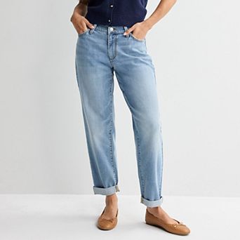 Women's Sonoma Goods For Life® Mid-Rise Relaxed Boyfriend Jeans