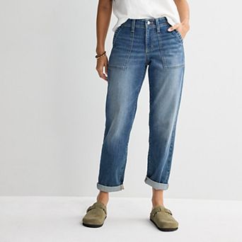 Women's Sonoma Goods For Life® Mid-Rise Relaxed Boyfriend Jeans