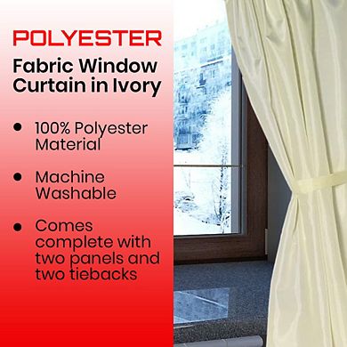 Deluxe Collection Polyester Fabric Window Curtain