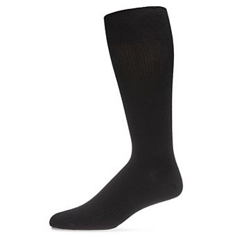 Men's Modal Durable And Flexible Pin Rib Crew Sock