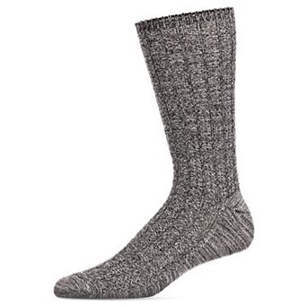 Men's Twisted Texture Soft Marled Everyday Boot Sock