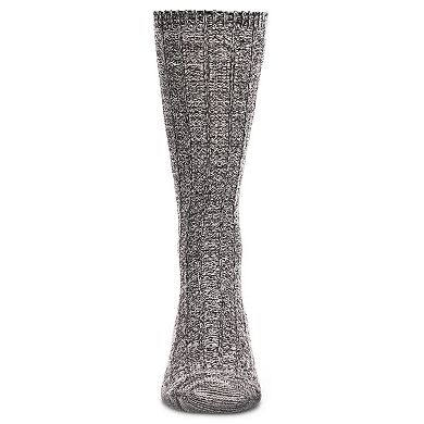 Men's Twisted Texture Soft Marled Everyday Boot Sock