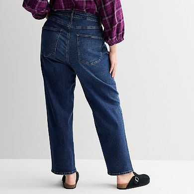 Plus Size Sonoma Goods For Life® Curvy High Rise Straight Jeans