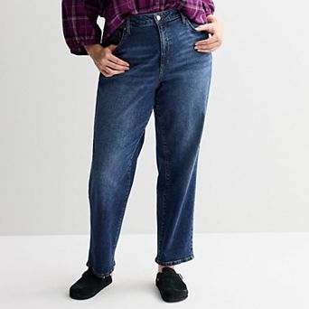 Plus Size Sonoma Goods For Life® Curvy High-Rise Straight Jeans