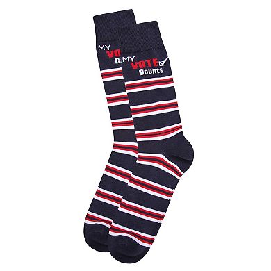 My Vote Counts Men's Crew Socks