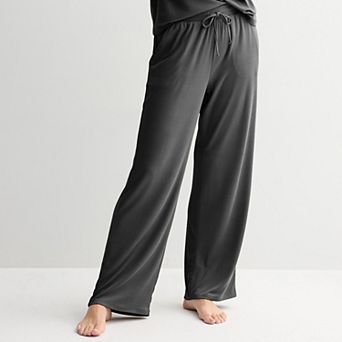 Women's Sonoma Goods For Life® Ribbed Open Leg Pajama Pants