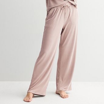 Women's Sonoma Goods For Life® Ribbed Open Leg Pajama Pants