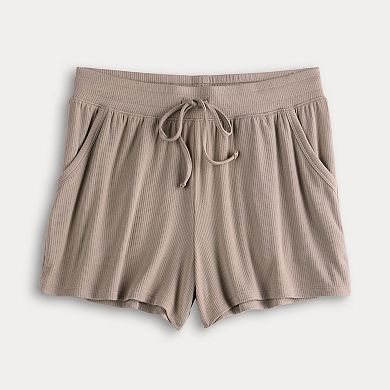 Women's Sonoma Goods For Life® Ribbed Pajama Shorts