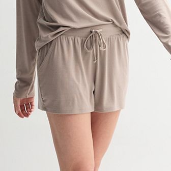 Women's Sonoma Goods For Life® Ribbed Pajama Shorts