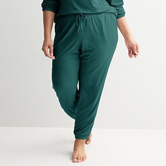 Plus Size Sonoma Goods For Life® Ribbed Cuffed Pajama Pants