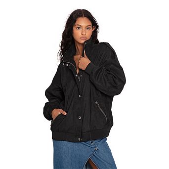 Most Wanted Suede Bomber Jacket