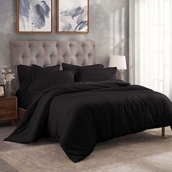 SUPERIOR 300 Thread Count Modal From Beechwood Lightweight Cooling Solid Duvet Cover Set