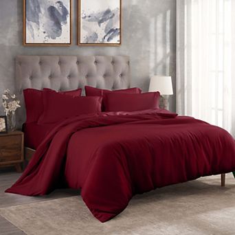SUPERIOR 300 Thread Count Modal From Beechwood Lightweight Cooling Solid Duvet Cover Set