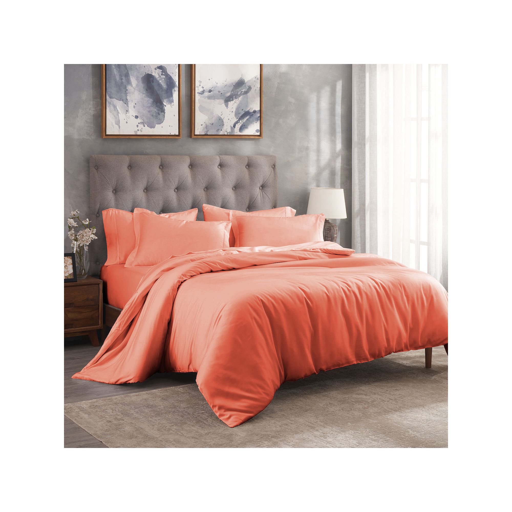 SUPERIOR 300 Thread Count Modal From Beechwood Lightweight Cooling Solid Du